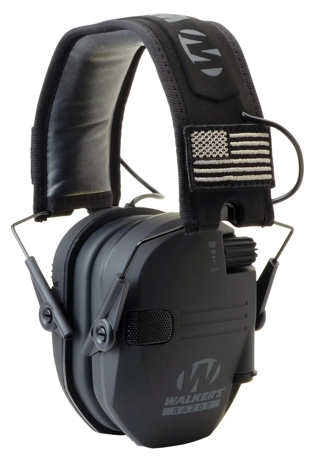 Razor Walker's Electronic 3-Pack, Muffs Shooting Patch America Slim Black
