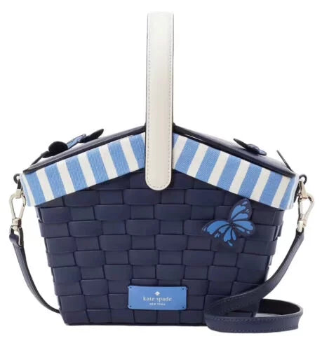 Fly Basket Kate Picnic Spade Flutter Blue Novelty Bag Butterfly