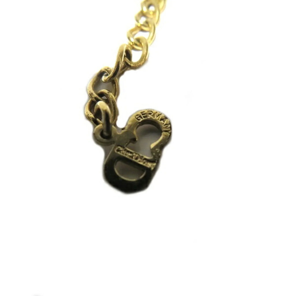 Dior Gold Necklace (Good) for Motif Pre-Owned Women Christian Accessory Heart