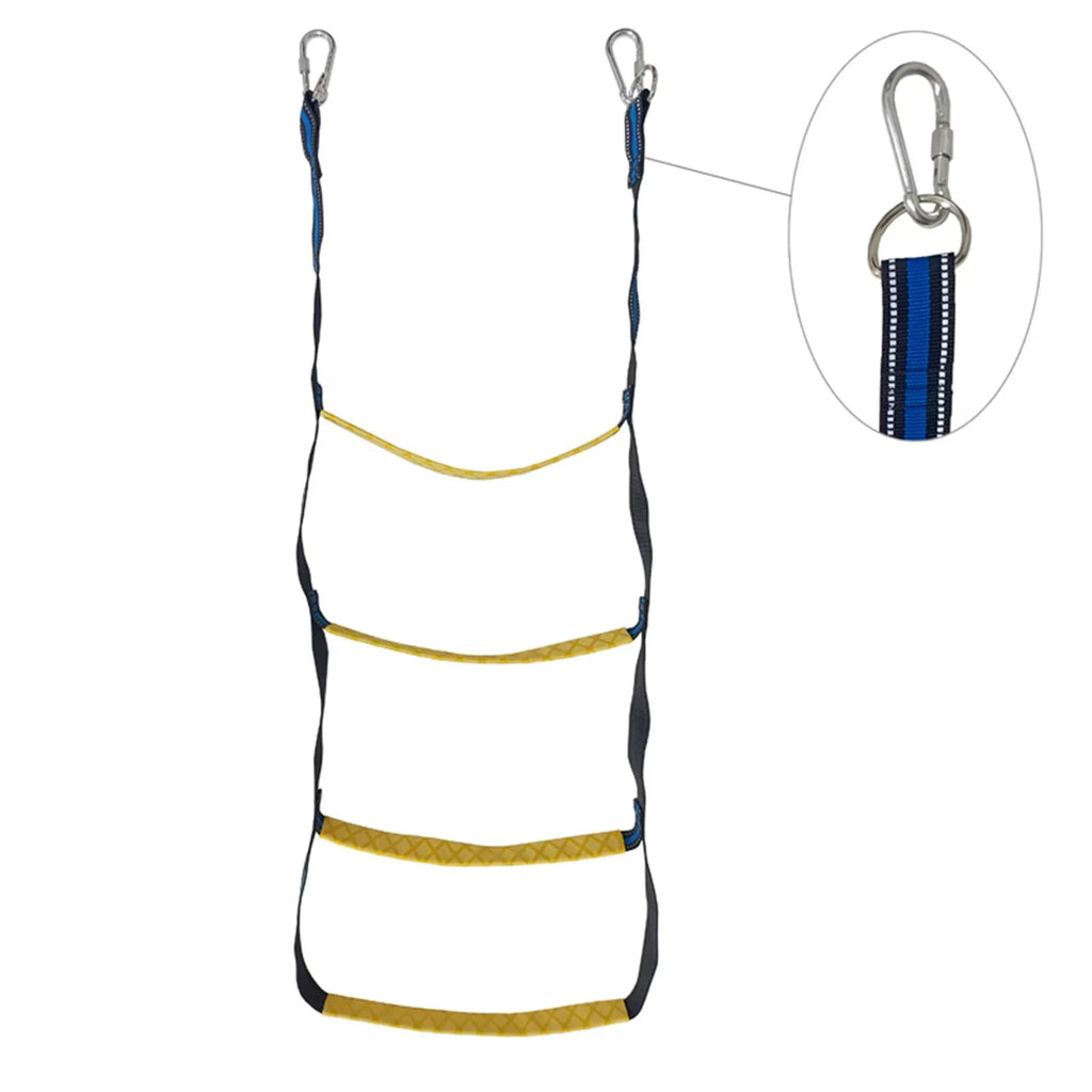 Ladder Inflatable Portable Boat Steps Strength Jet Sailboat Ladder Rope Inflatable Rope Skis for Boat 4 Boarding Ladder Fishing Boat Ladder 400lbs