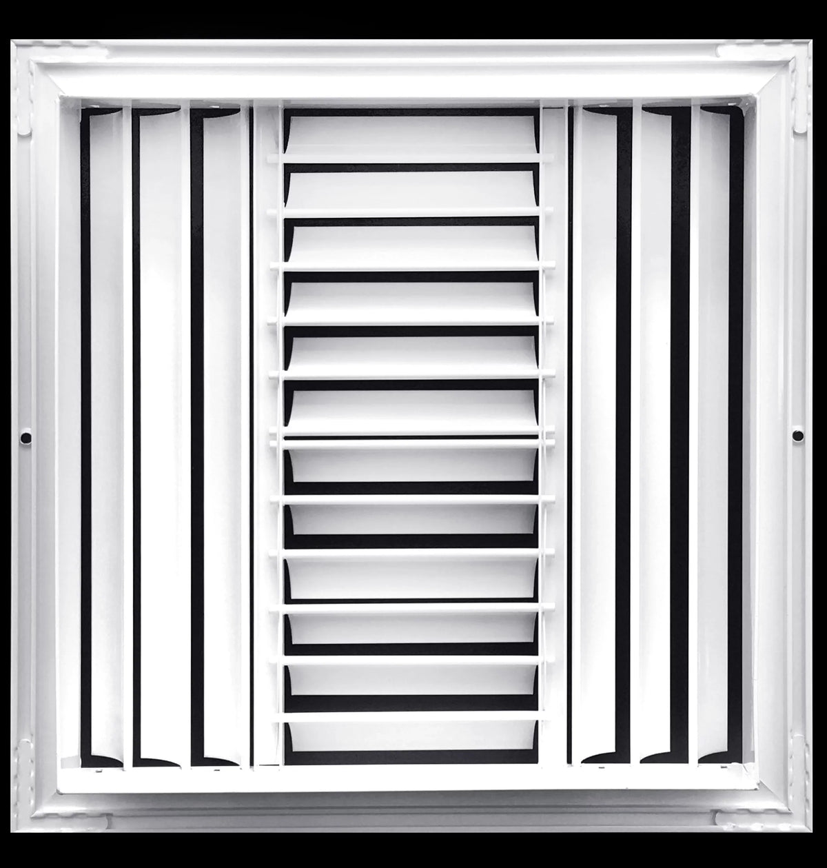 Vertical/Horizontal X 17.65"w Full Adjustable X Dimensions: HVAC 17.65"h Cover 4-Way Direction Duct Air Control Aluminum Curved 16"w Diffuser Outer - - Vent Supply Blade Airflow 16"h