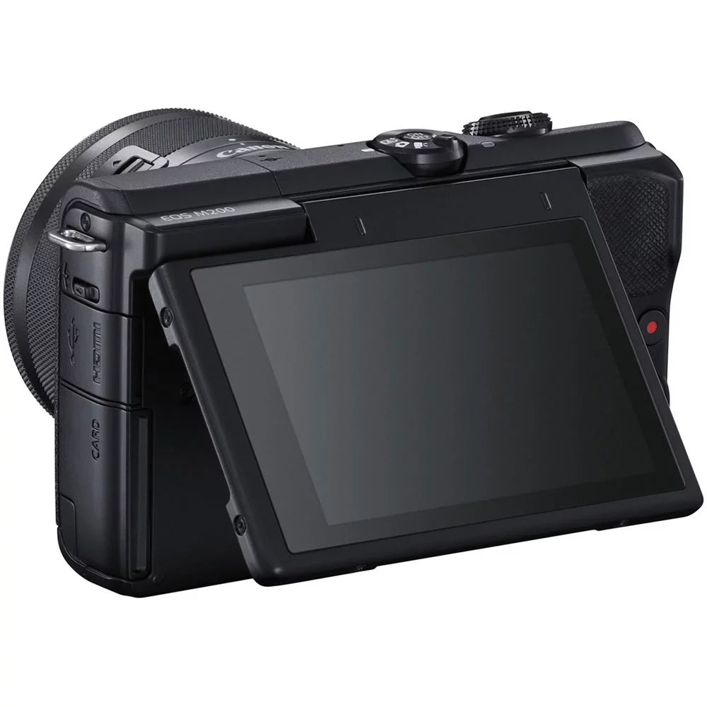 x and Reader Card Filter Color + Canon Mirrorless 55-200mm Card + 64GB Filter LPE12 (3699C009) M200 Charger + (Black) x Kit Camera Battery + 2 Kit 15-45mm with + 2 + Lenses + More