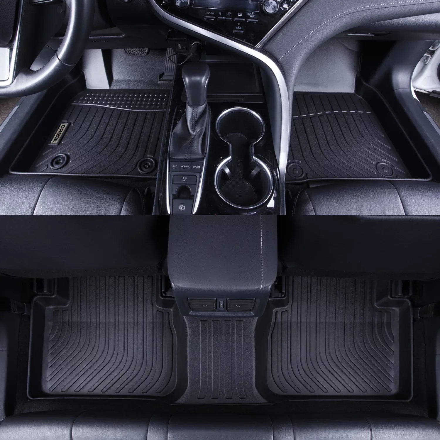 Guard Liners Front and Floor Car for Black All Climatic 2018-2023 Mats Rear Replacement Heavy Compass Fit-Tough/Durable/Odorless Duty Jeep Carpet-Custom