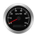 Boat Geloo Tachometer 0-7000RPM Hour 85mm Tachometer Marine Waterproof Meter Gauge