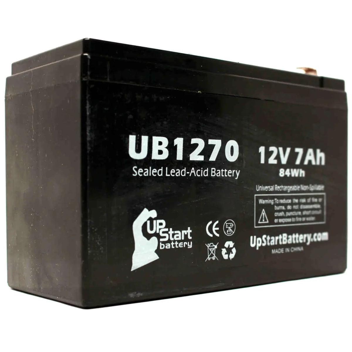 SLA) 2000 Battery Lead 7Ah, AGM, Acid SURT2000XLI Terminal, - 7000mAh, 2x APC - UB1270 4 F1 Replacement F1 Battery to Includes Universal F2 (12V, Sealed SMART-UPS Terminal Compatible Adapters Pack -