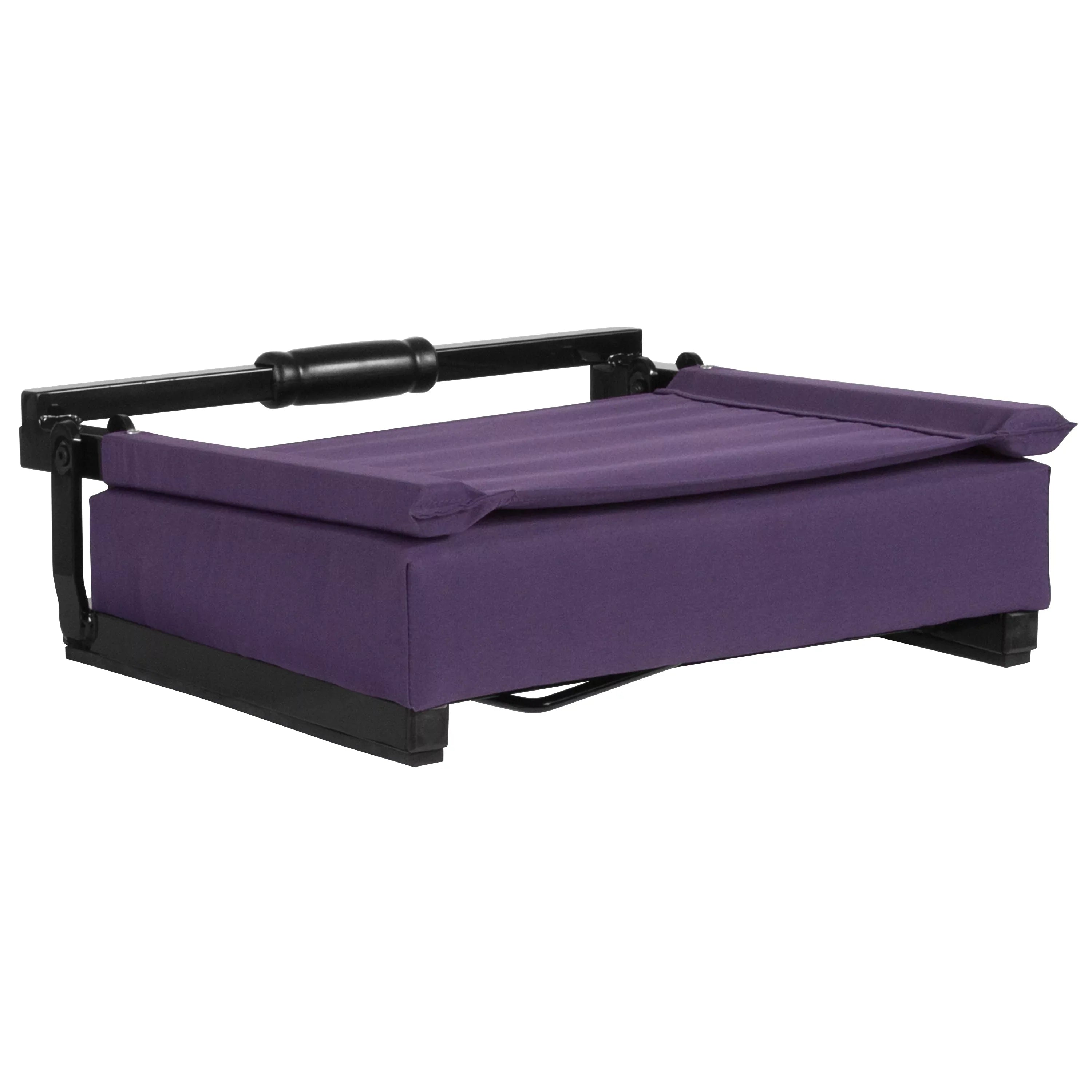 Lightweight of Stadium Set Chair 2 BizChair with 500 Dark lb. Seat, Ultra-Padded Purple Rated