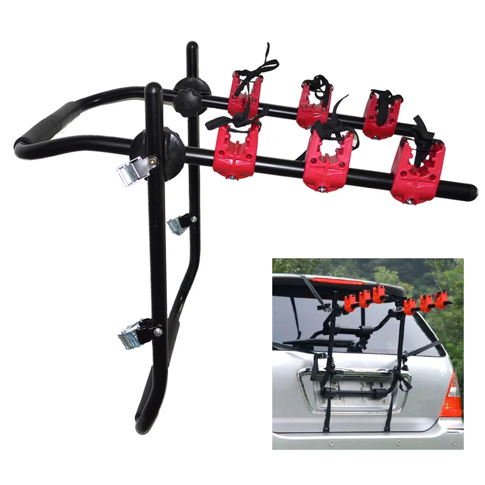 Max Carrier for Load Loyalheartdy Truck Mount Trunk Foldable Car Bike 44.09 Rack Hitch Rack 3-Bike Minivan Mount