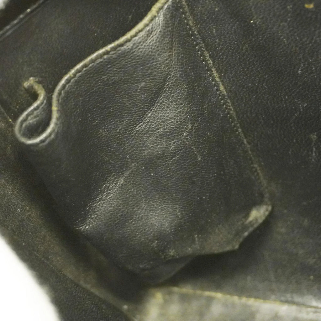 Black Patent Tote Leather Pre-Owned Bag Women's (Good) Champagne