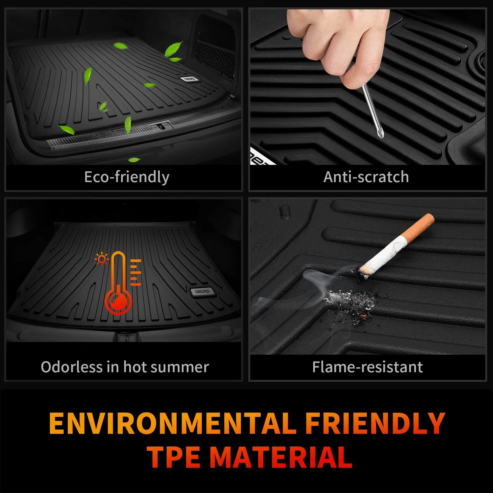 Cargo Liner Floor Grand L 2021-2023 for All Climatic 2024 Ledkingdomus Cherokee for Mats Rubber Mat Jeep