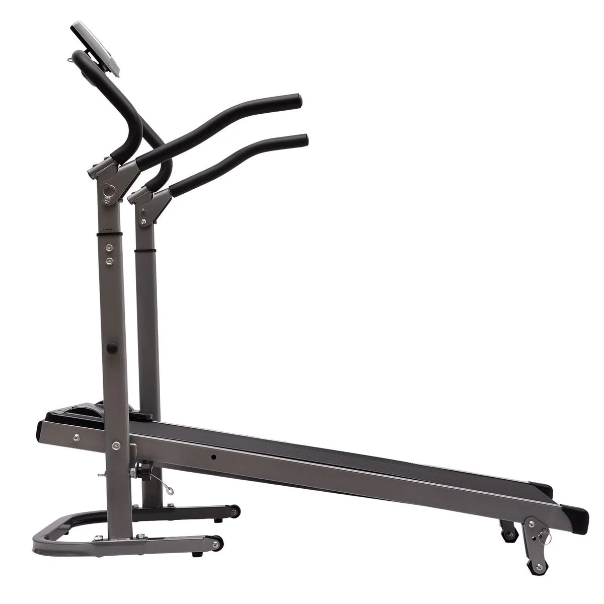 Incline (Black) Foldable LED ZhdnBhnos with Walking Treadmill Monitor 264.55lbs Home Machine Compact Running Gym