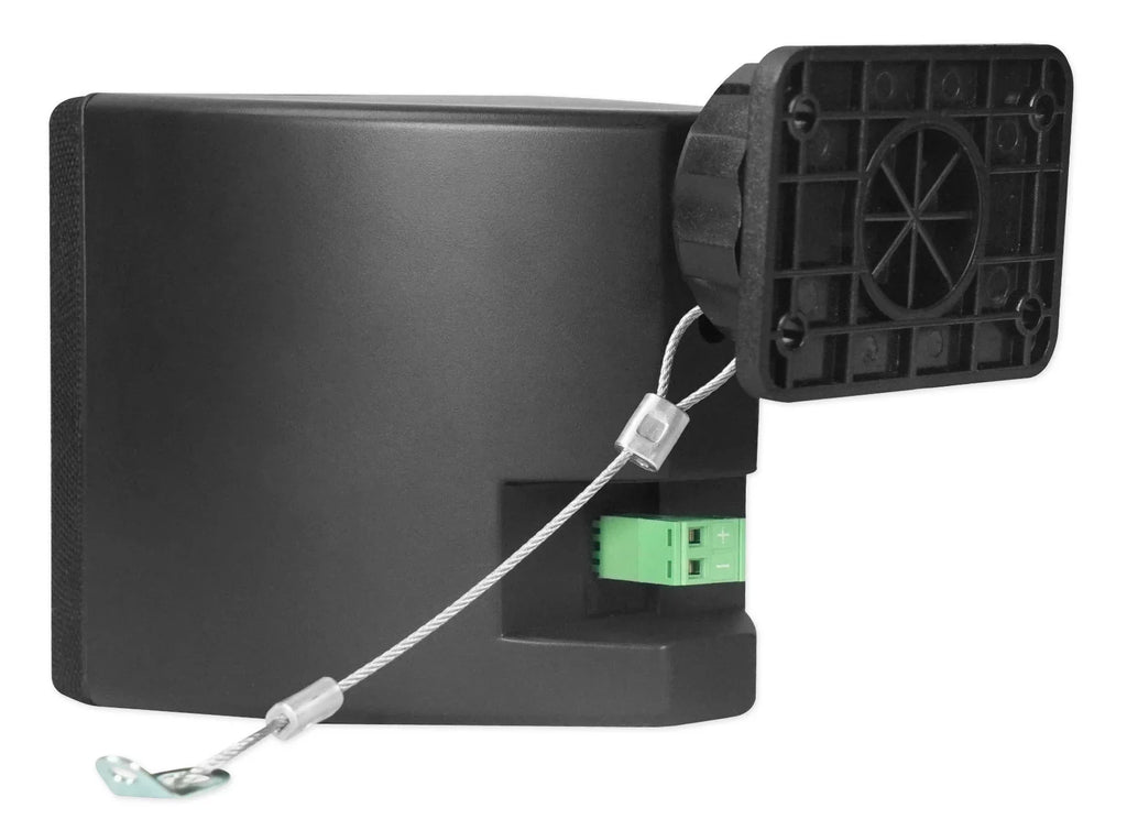 by Rockville Black Brackets Wall of Pair 3.5" Cube Speakers+Swivel Home Theater