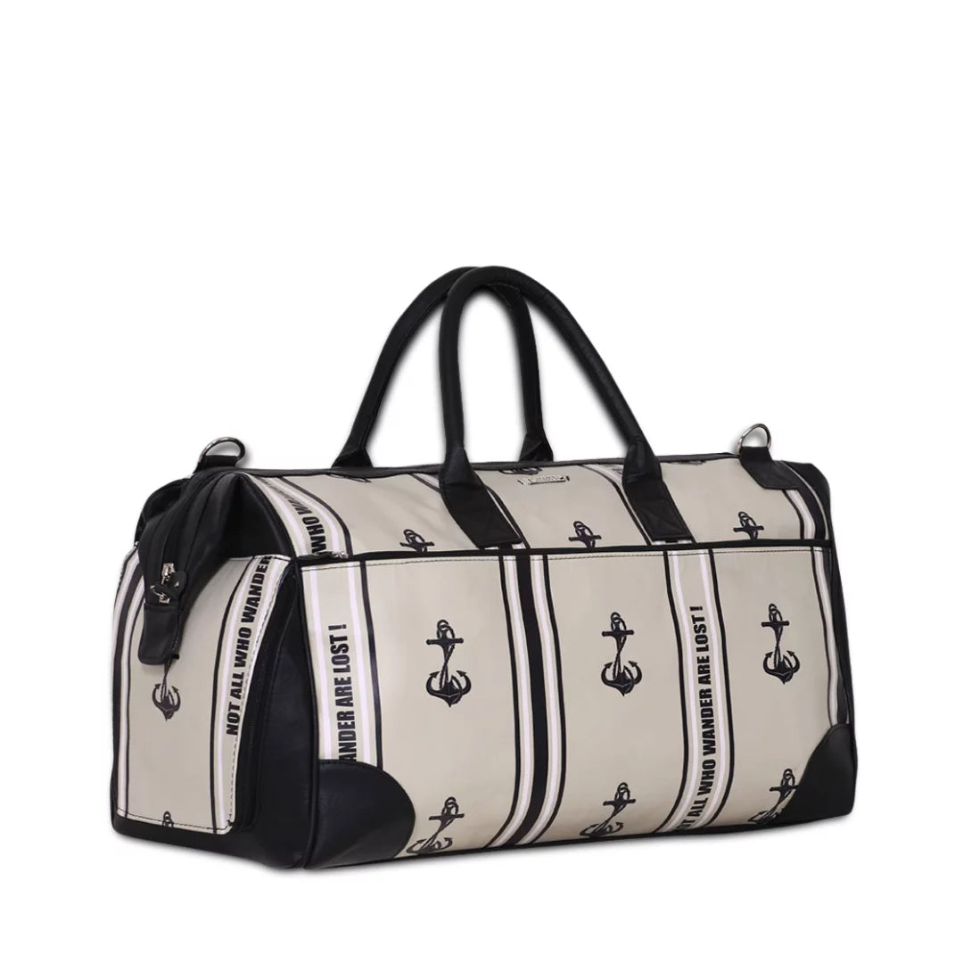 bag with Travel Anchors Weekender Unisex Adjustable Separate Strap Shoe Away Large Compartment with