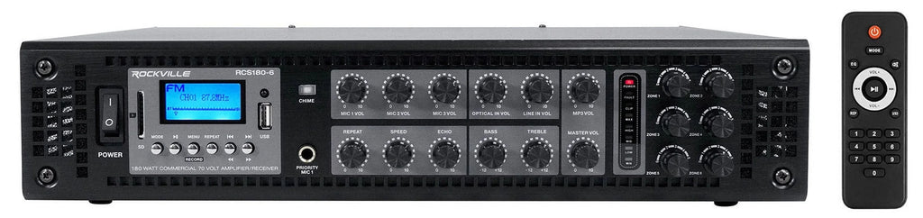 Speakers+Amplifier 5.25" 70v 85M Landscape Commercial Outdoor (5)