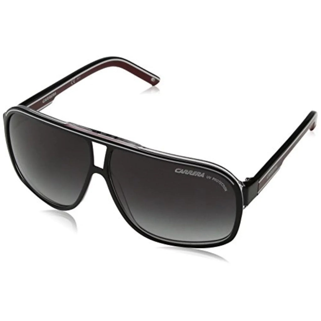 grand prix pilot prix sunglass 2 2 t4o square black/white/red carrera grand