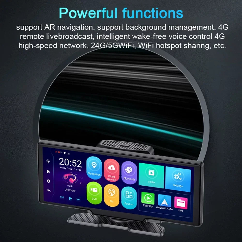 Night Degree Car Car Multi-language Cam Viewing Angle Navigation Dash Recorder Auto Dual Car Camcorder Lens Video Wide Docooler Positioning 170 System 10.26in Recorder Global