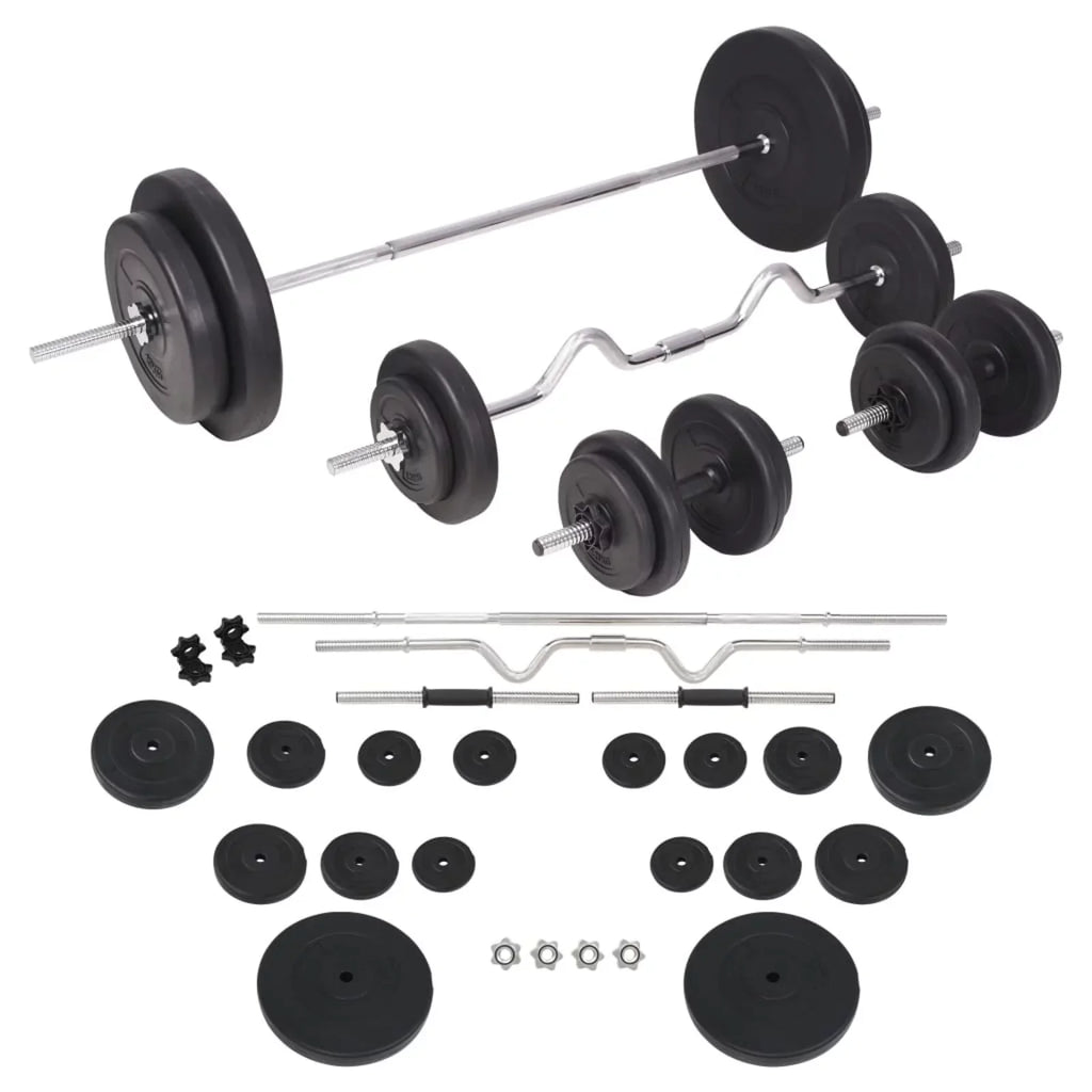 and 198.4 Barbell Tomshoo lb Set Dumbbell