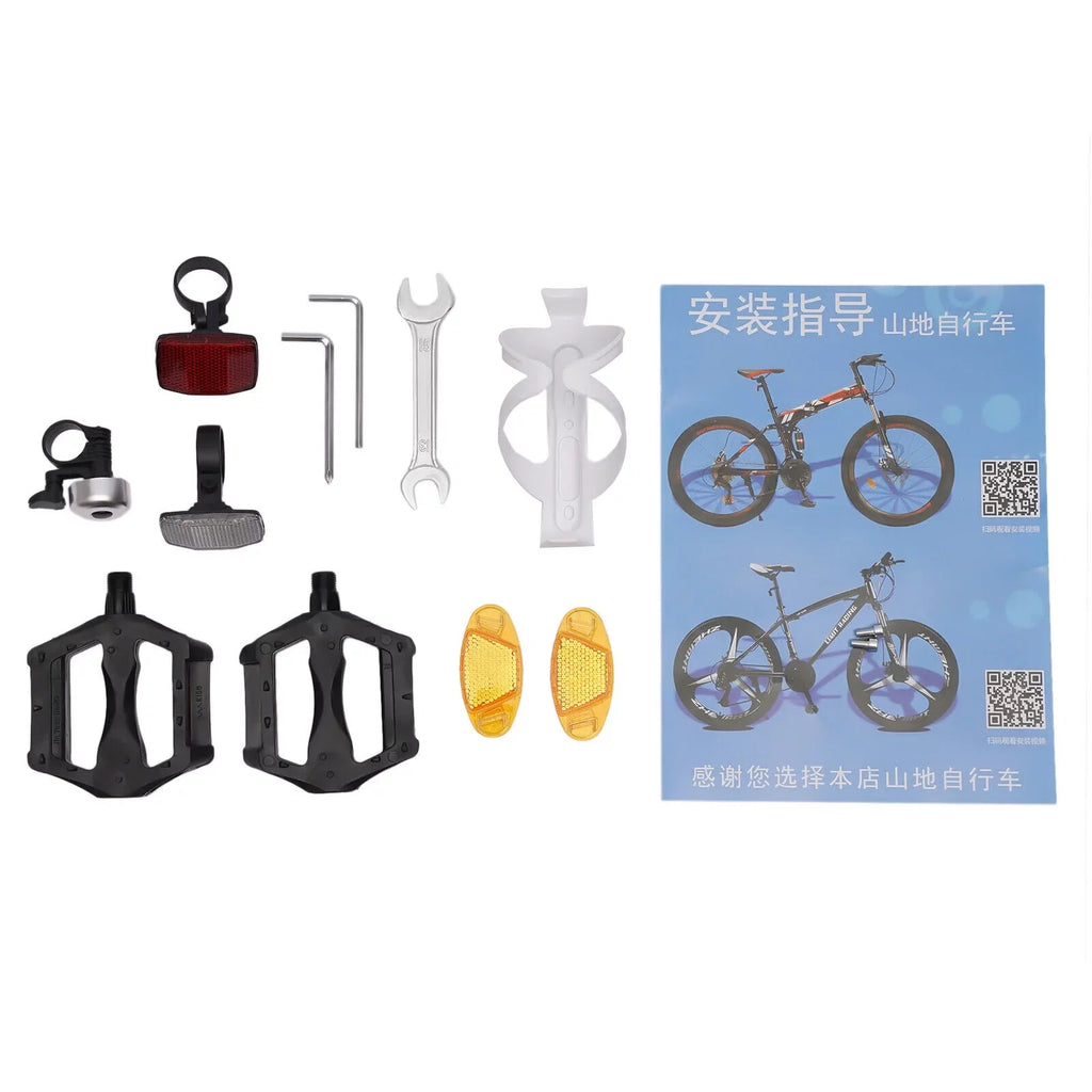 Disc Brake Mountain Speed Dual School 26" Bicycle Folding 21 Men Bikes Bike