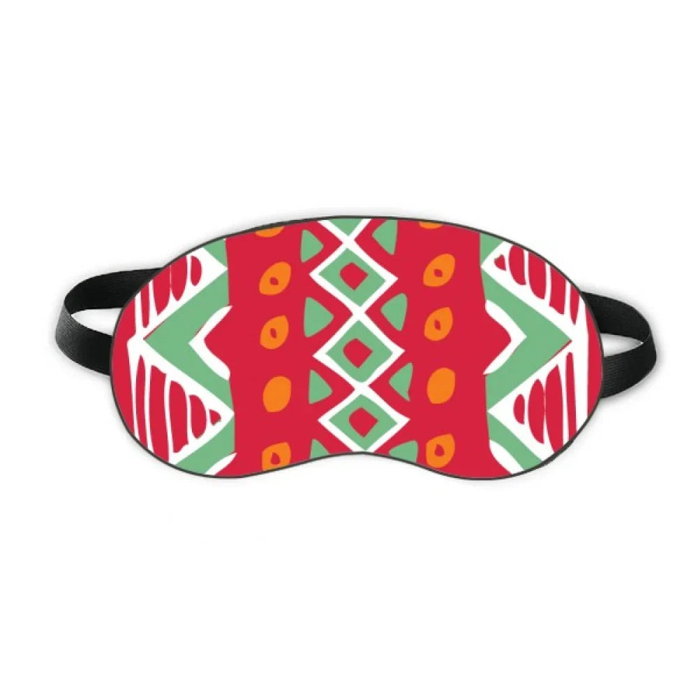 Red Mexico Sleep Shield Night Ancient Drawing Shade Shield Blindfold Civilization Soft Totems Eye