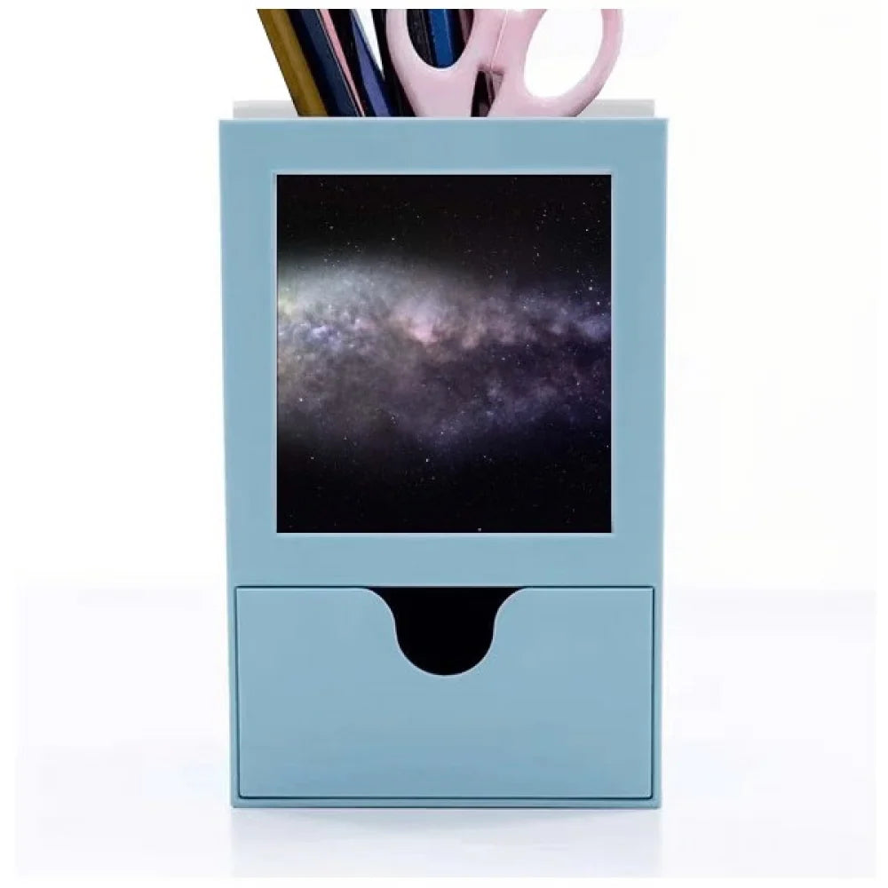 Pattern Desk Organizer Card Pen Cosc Nebula Holder Supplies Universe Elliptical