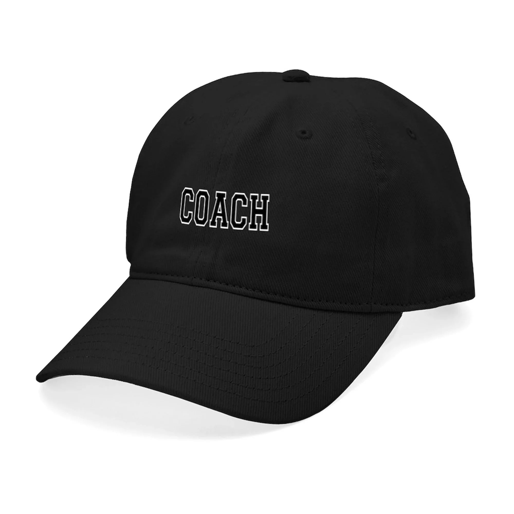 '- Printed CafePress Coach - Hat Black Cotton Cap Black Canvas Baseball Adjustable