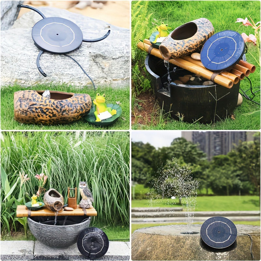 Nozzles, With 1pc Inch Pond, DIY Electric 9.8-Foot Plastic Bath Multiple Solar Kit Wires, Operation Bird Patio, Corded Garden, 7.08 Feature Powered Fountain liquid For 3.5W Solar exterior Upgraded Pump,
