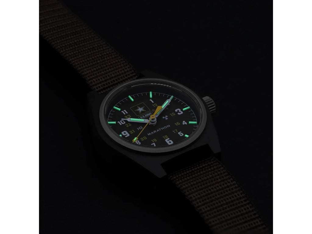 Army Field 6645-01-694-18 Sage Marathon Official Green, US Watch, NSN Mechanical