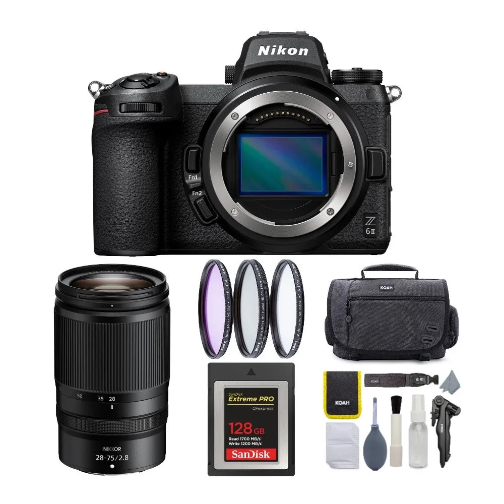 Z6 f/2.8 Camera Nikon 28-75mm Mirrorless Lens II and Bundle