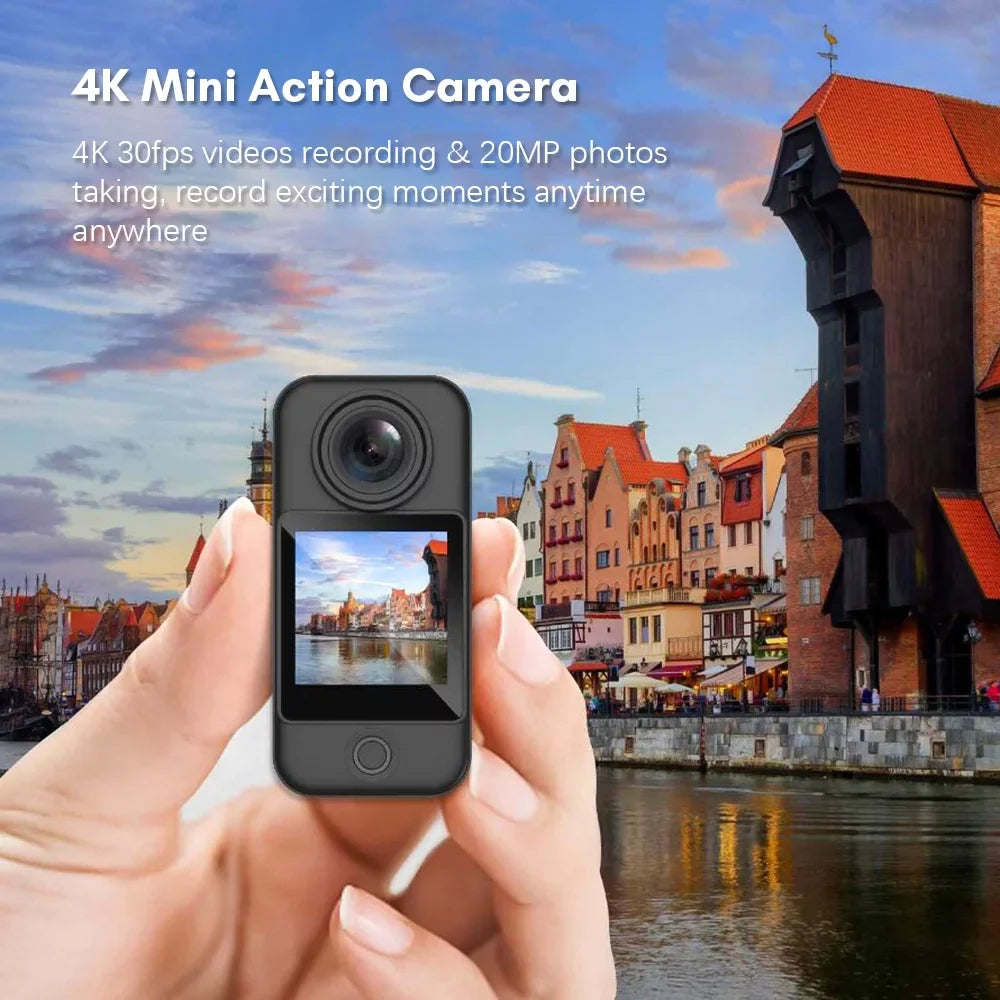 Moistureproof Touch Detachable Screens Control Battery WiFi Module 154° Extra C300 an Lens Dual Stabilization with 5G2.4G Angle 4K 30M Gyro Wide 30FPS 6-