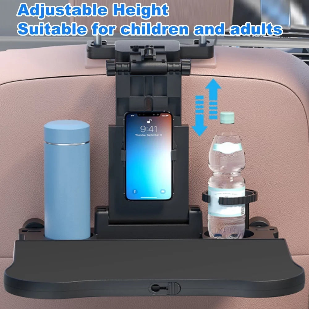Food Foldable Phone with Writing, Adjustable Seat Back Car Table Seat Working, and Black Apexeon Tray Eating， Holder, for