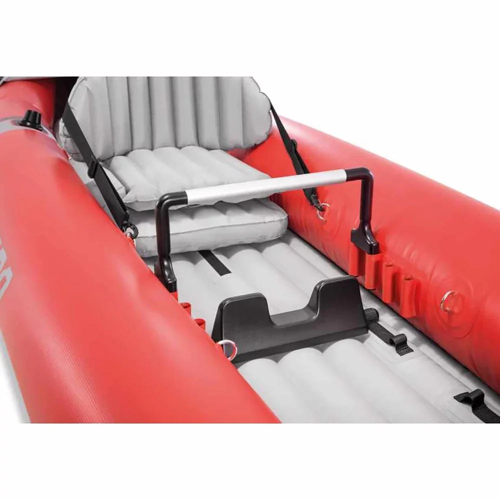 Red Pump, Pack) with (3 Oars Excursion 2 Pro Person Kayak Inflatable & Vinyl