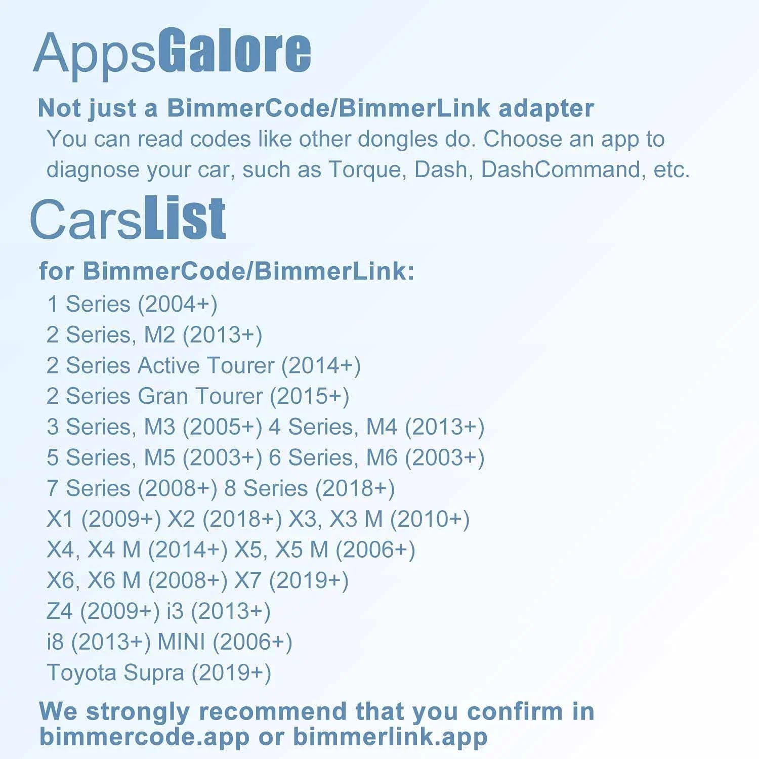 Scanner Bluetooth + Diagnostic in Works with for Tool vLinker Vgate BimmerCode, Android & OBD2 Features Unlock iPhone /Mini, Hidden Car