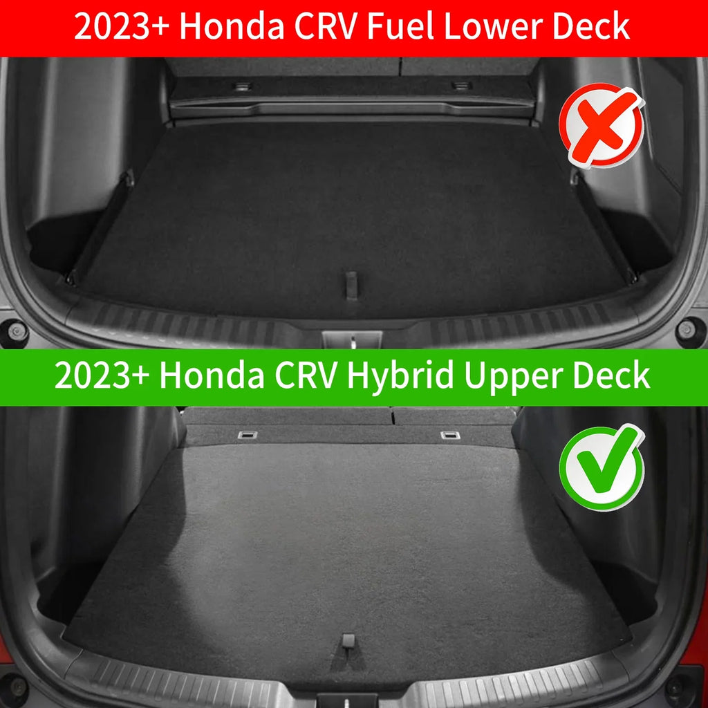 Trunk Honda Cargo Mats) (Fit Accessories Seat -V Upper Honda 2024 Cargo Protector 2023 with Liner Mat+Backrest Back Mat Trunk Deck, Mat Fits Shield Hybrid