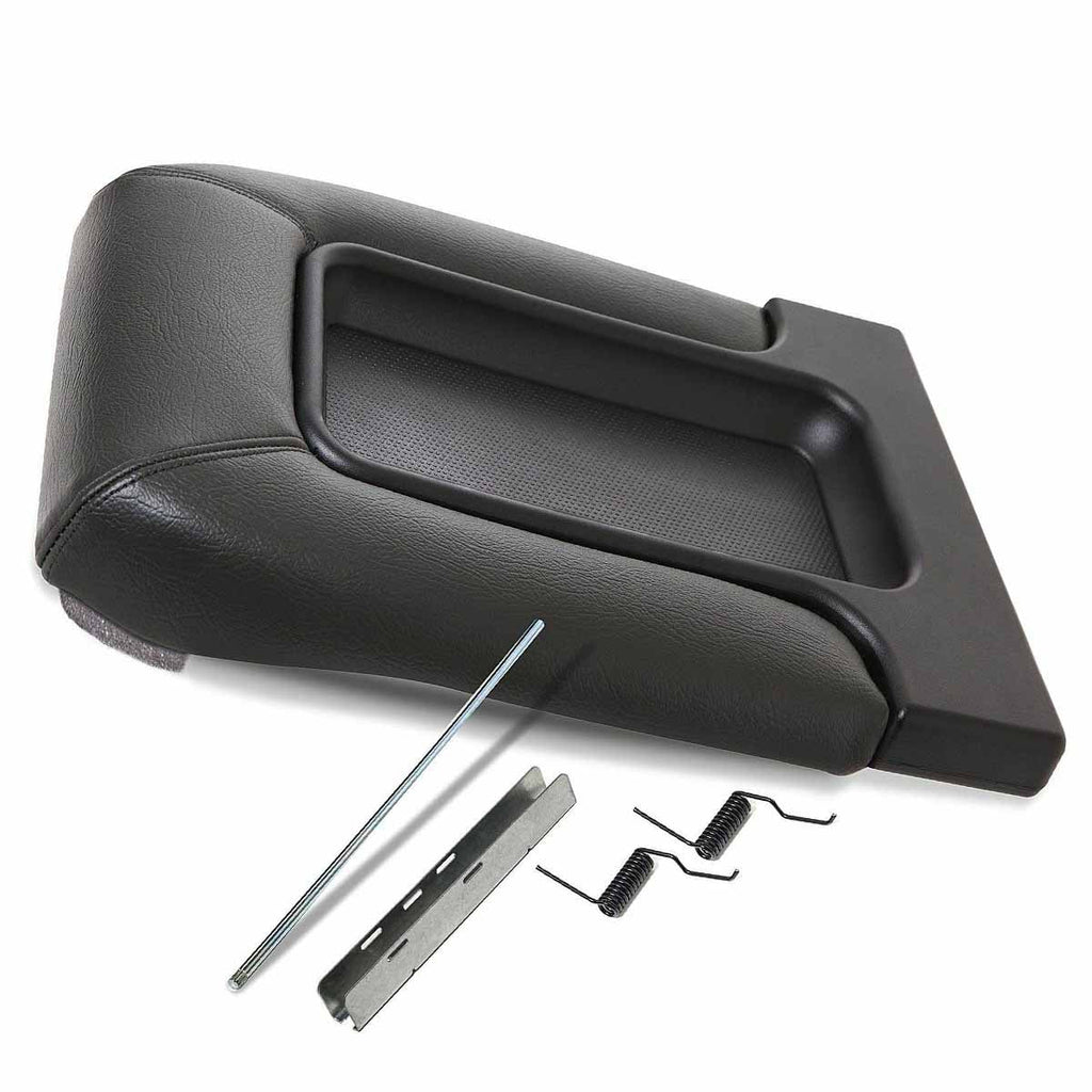 Silverado Sierra Black Center Console 2500 Lid Fit 19127364 For Latch Armrest 1999-2007 1500