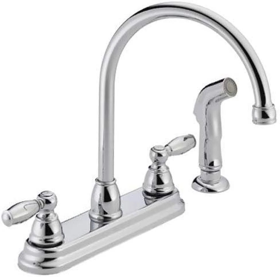 Claymore with Side 2-Handle P299575LF Peerless Chrome Kitchen Faucet Sink Sprayer,