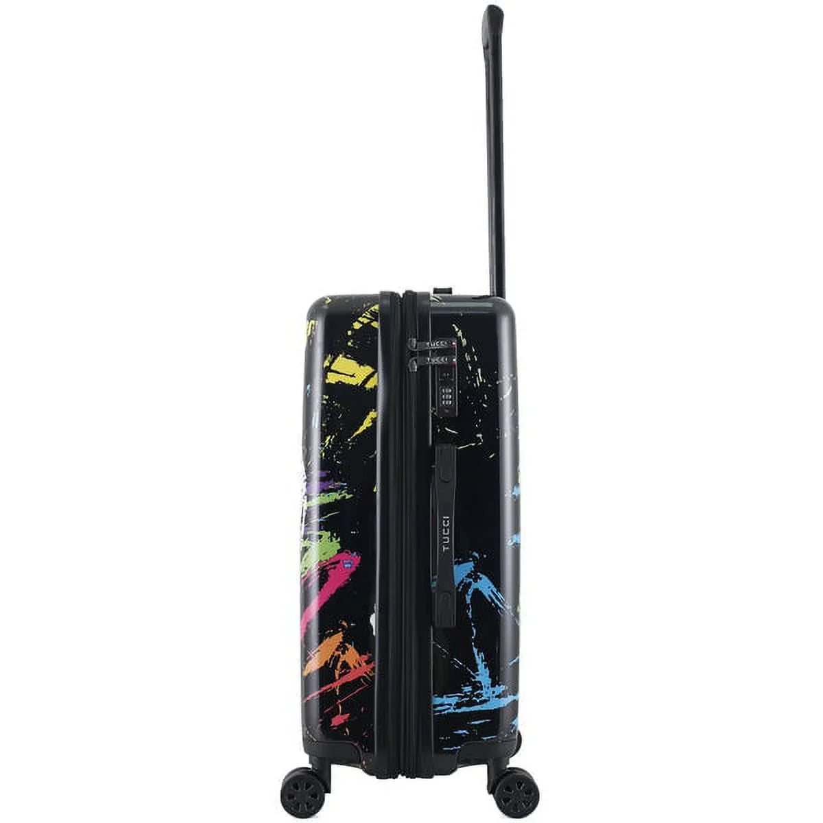 Italy TUCCI Art 24" Suitcase Luggage Spray Peace World In The