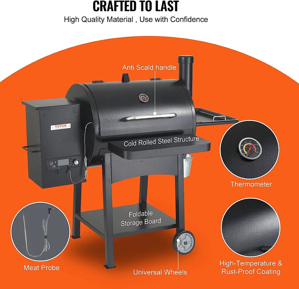 Portable Grill 53" Cooking with VEVOR exterior Cart Grill BBQ Duty Charcoal Heavy