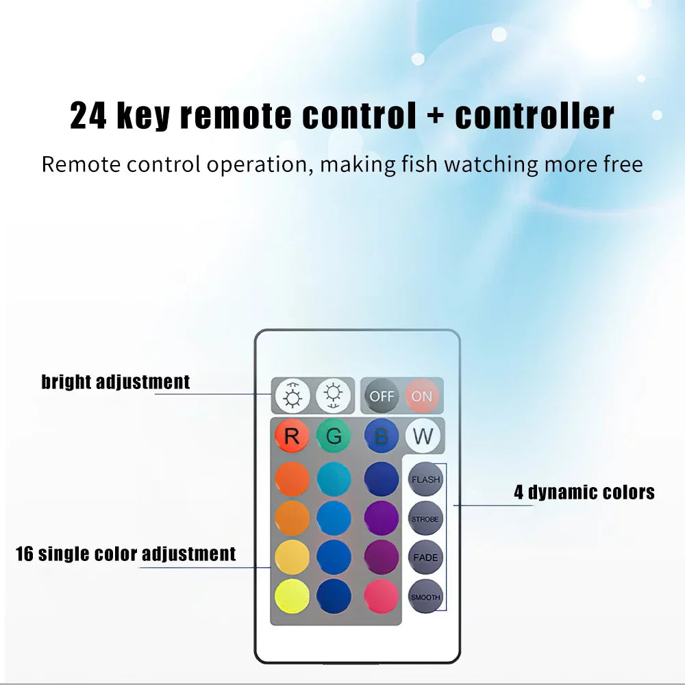 IP68 RGB Pool Swimming Lights,DFITO Lights 36 Remote Pool LED Underwater Spot IR lights 4 Fountain + Pond