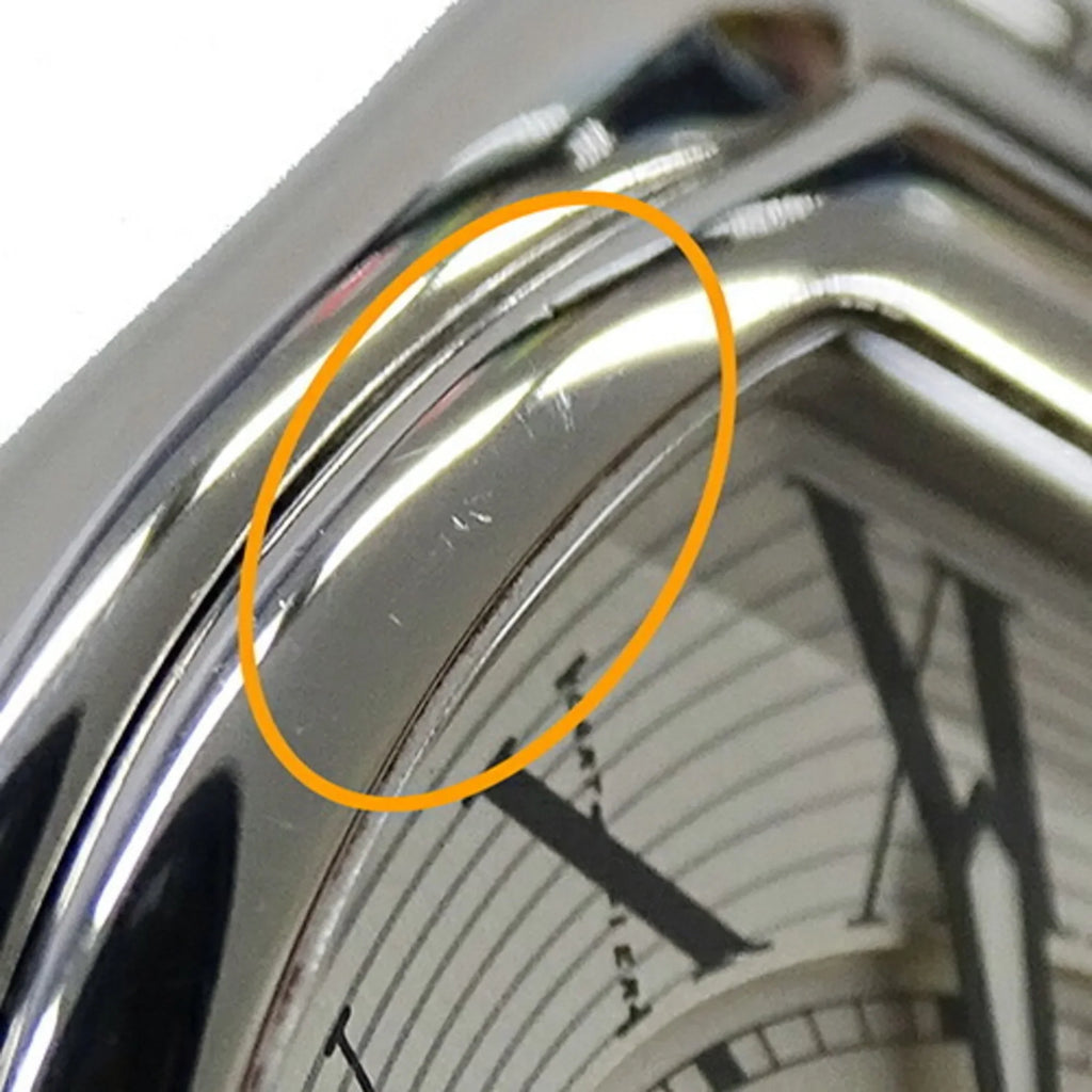 Watch Date (Fair) Roadster Stainless W62016V3 Ladies Polished Quartz Cartier Pre-Owned Silver Steel