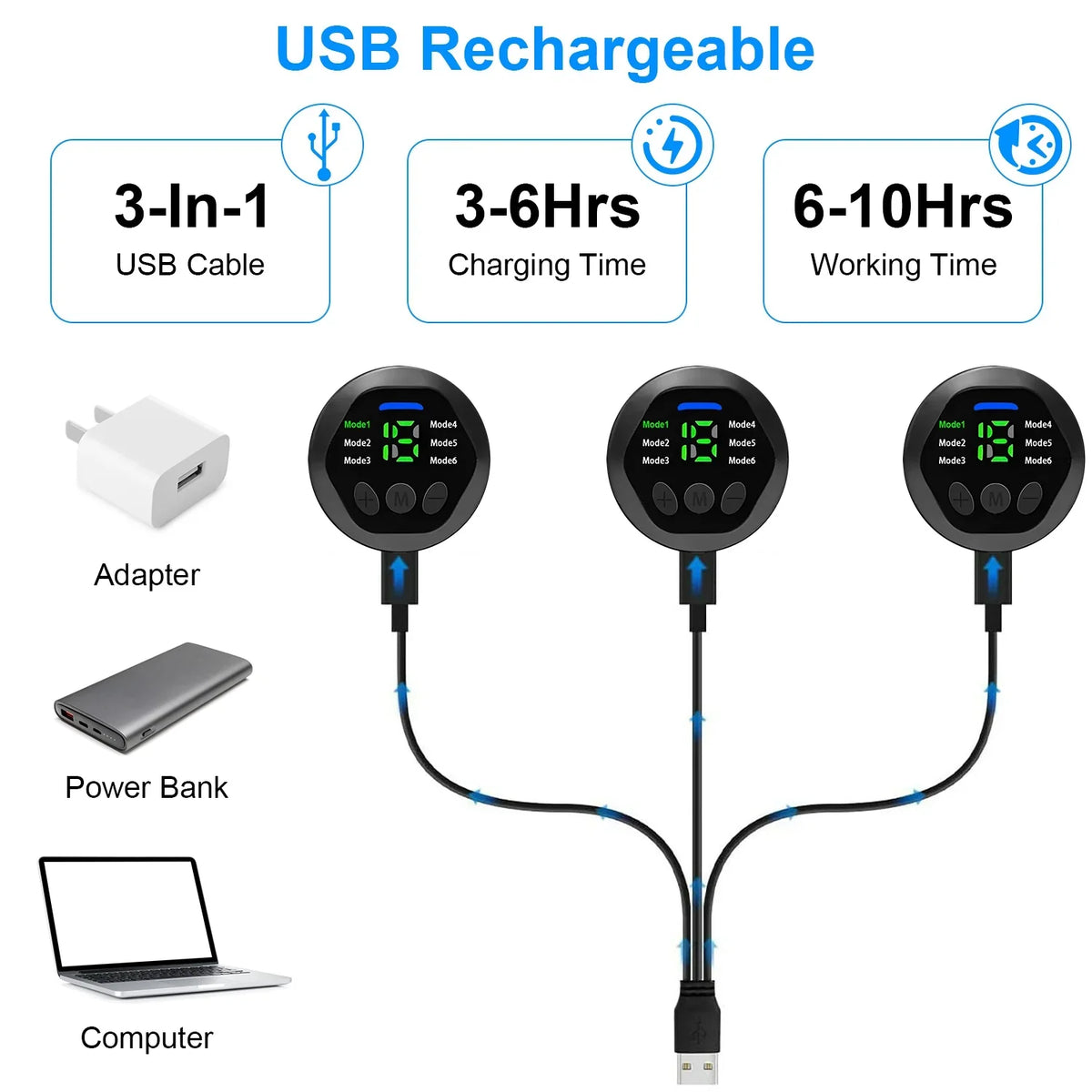 Levels Modes Stimulator ABS 6 Abdominal Home Muscle Intensity Training with Equipment iMounTEK Office Fitness 18