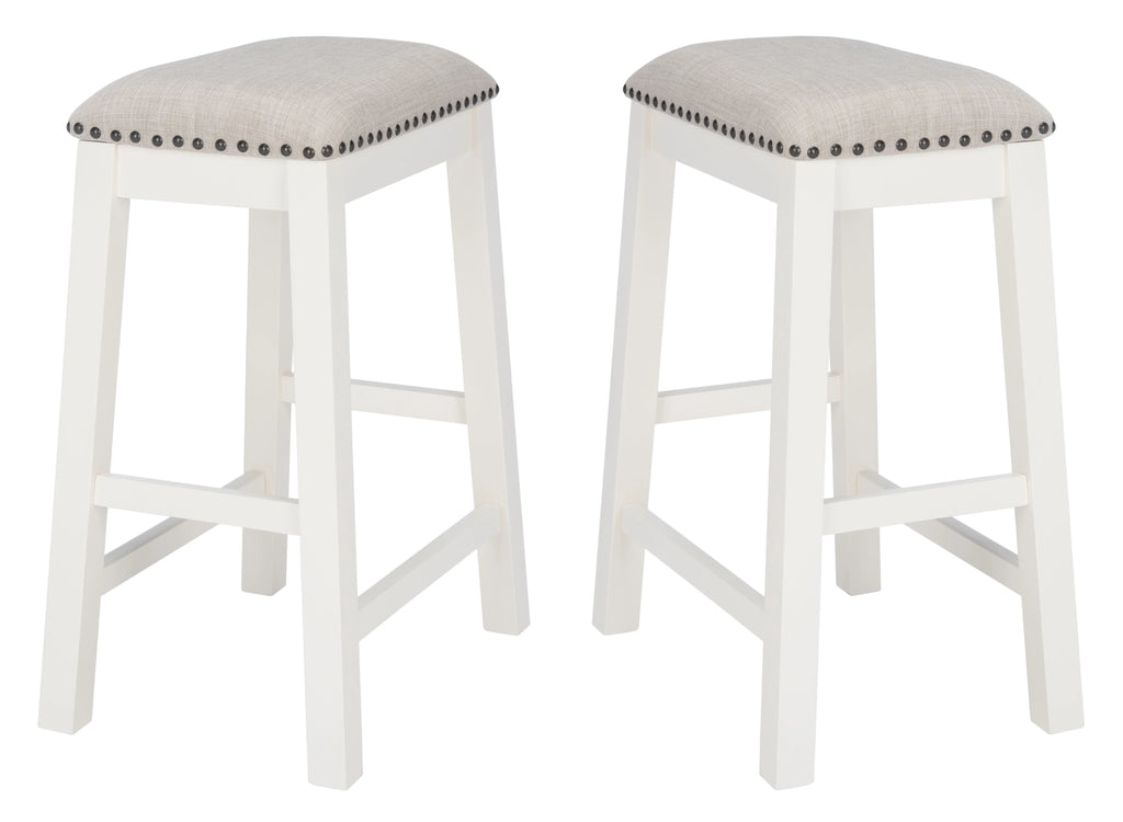in. 25 x W Aero in. White, in. 2 13 of H) (18.8 x D Mid-Century Stool, Set Counter