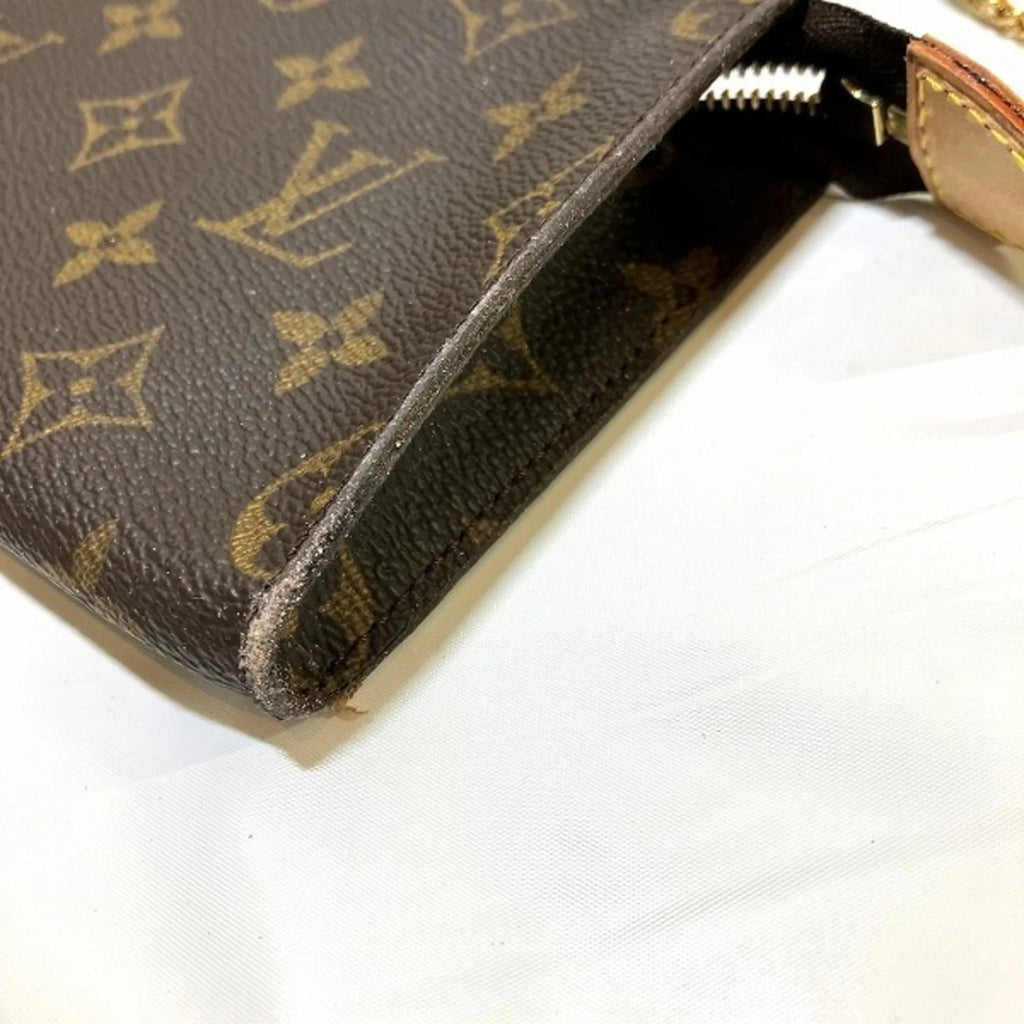 Shoulder Tote Petit Ladies (Fair) M42238 Monogram Pouch Bag Baguette PM with Pre-Owned