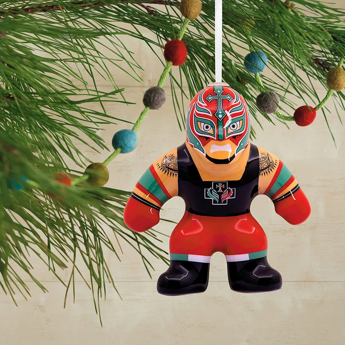 (WWE and Ornaments Set of Mysterio John Rey Cena Hallmark Decoupage), 2