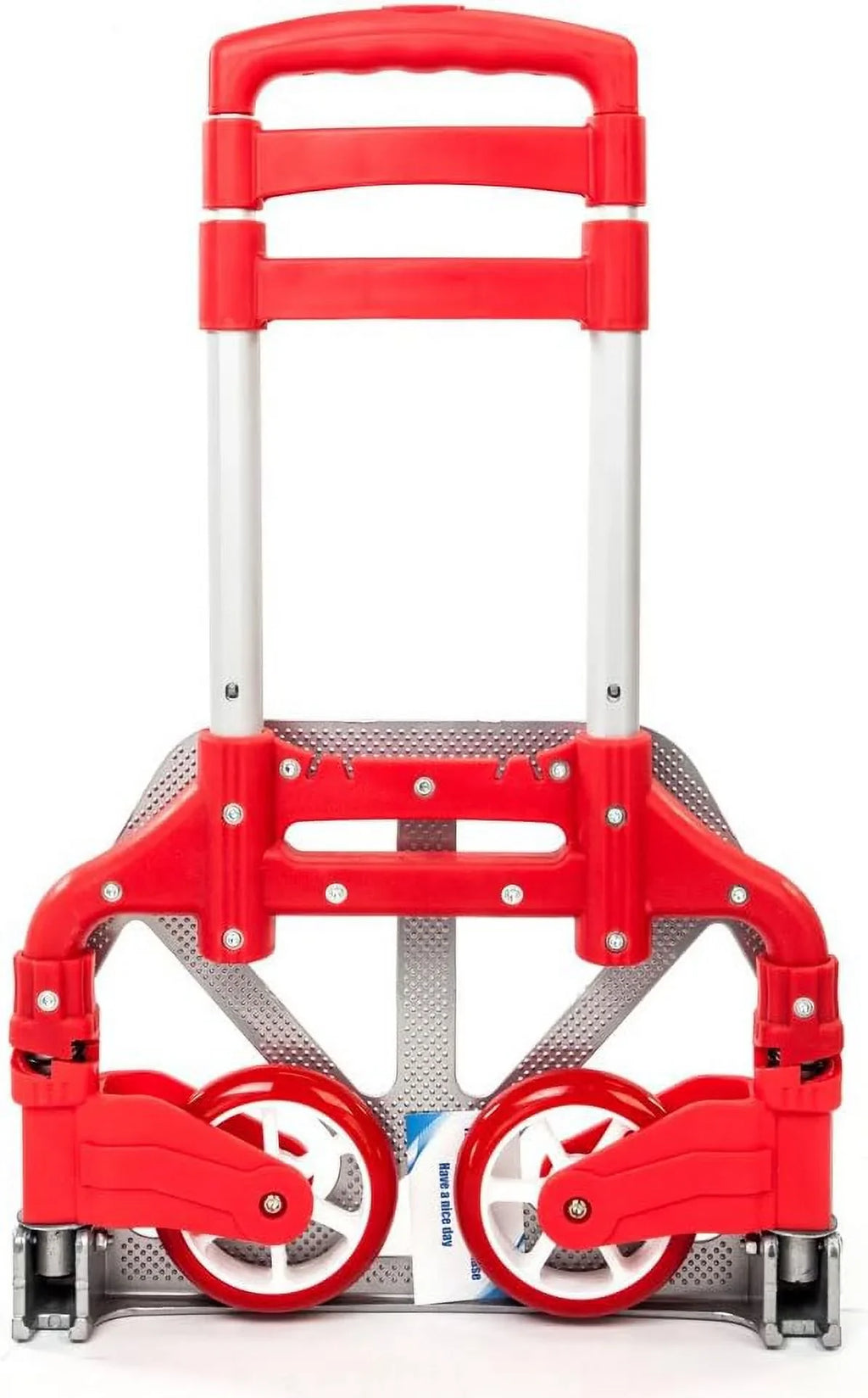 Push for Office,Travel (75kg) Luggage Use Trolley (Red) Auto, Cart Hand lbs Aluminium and Home, Folding Truck,Hand 165.35 Collapsible Portable Dolly
