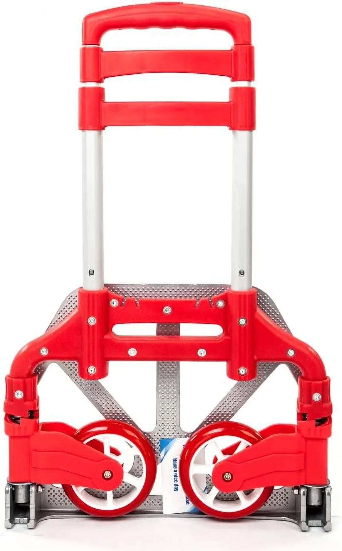 Push for Office,Travel (75kg) Luggage Use Trolley (Red) Auto, Cart Hand lbs Aluminium and Home, Folding Truck,Hand 165.35 Collapsible Portable Dolly