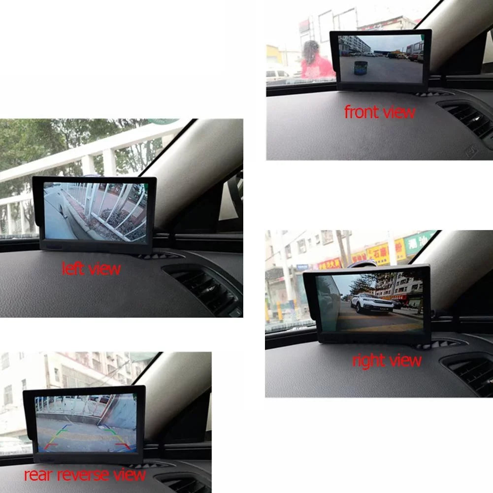 5in Recording System DVR Monitor Camera Cam Degree Car 4 with Bird Jocestyle View 360