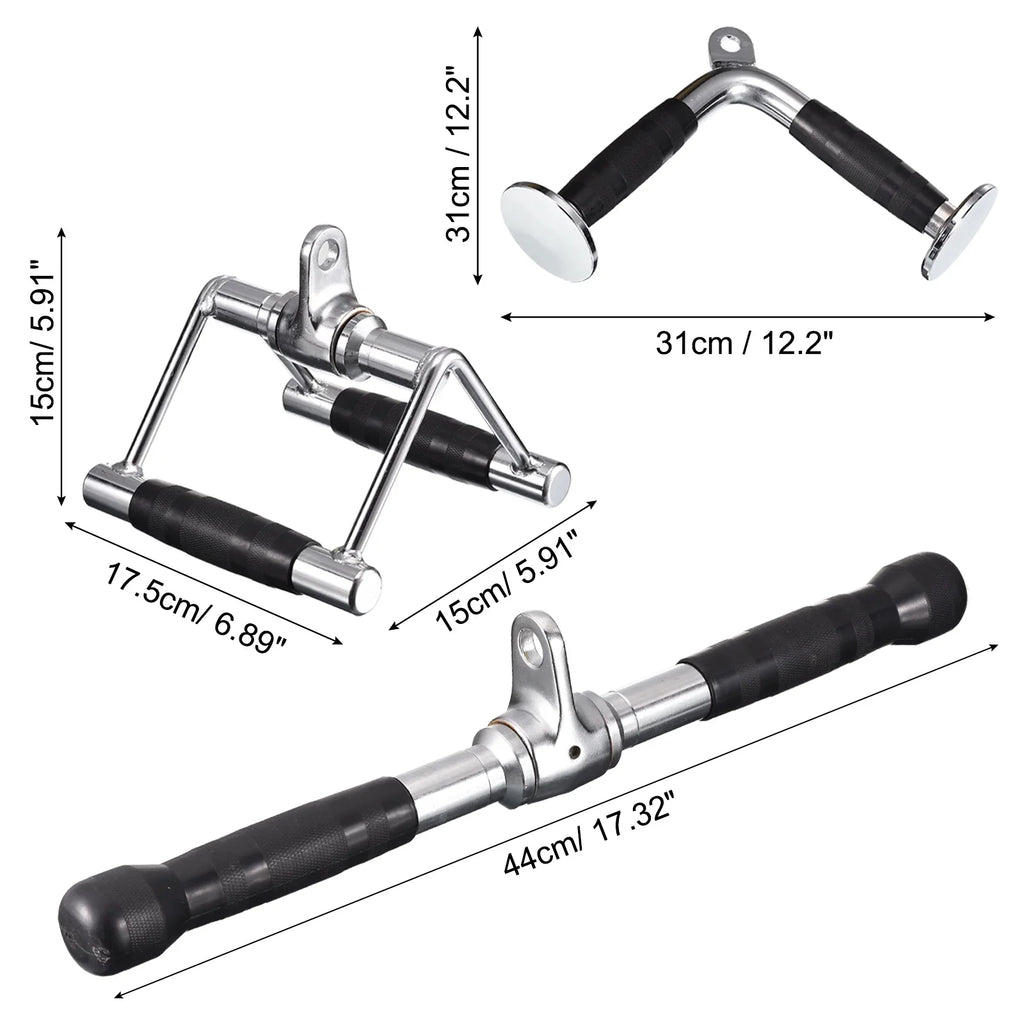 Gym Tricep for Silver Down Cable Machine Accessories, Attachment Press