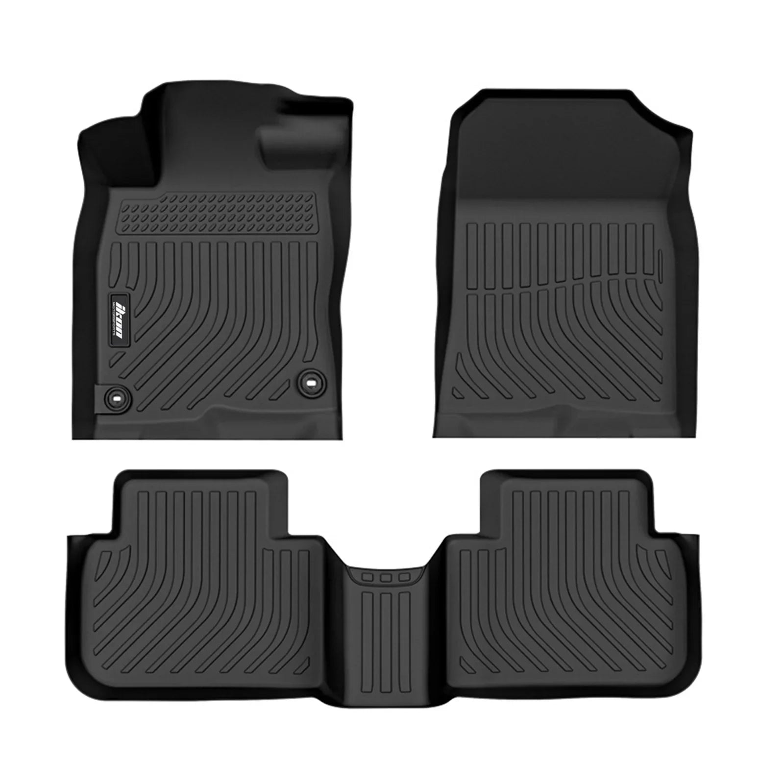 '+ Mats Accessories All Interior Anti-Slip Full 2022-2024 Moistureproof Ikon Front Climatic Liners Motorsports Fits Black 2nd Honda Trunk Floor Row Mat, Shield Storage Set with Floor & 3D Civic