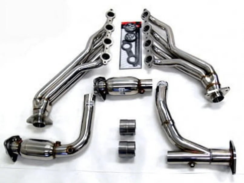 Catted 2007 Fits L92 By Header LS3 1500 6.2L thru Long Chevy 2013 Tube - With