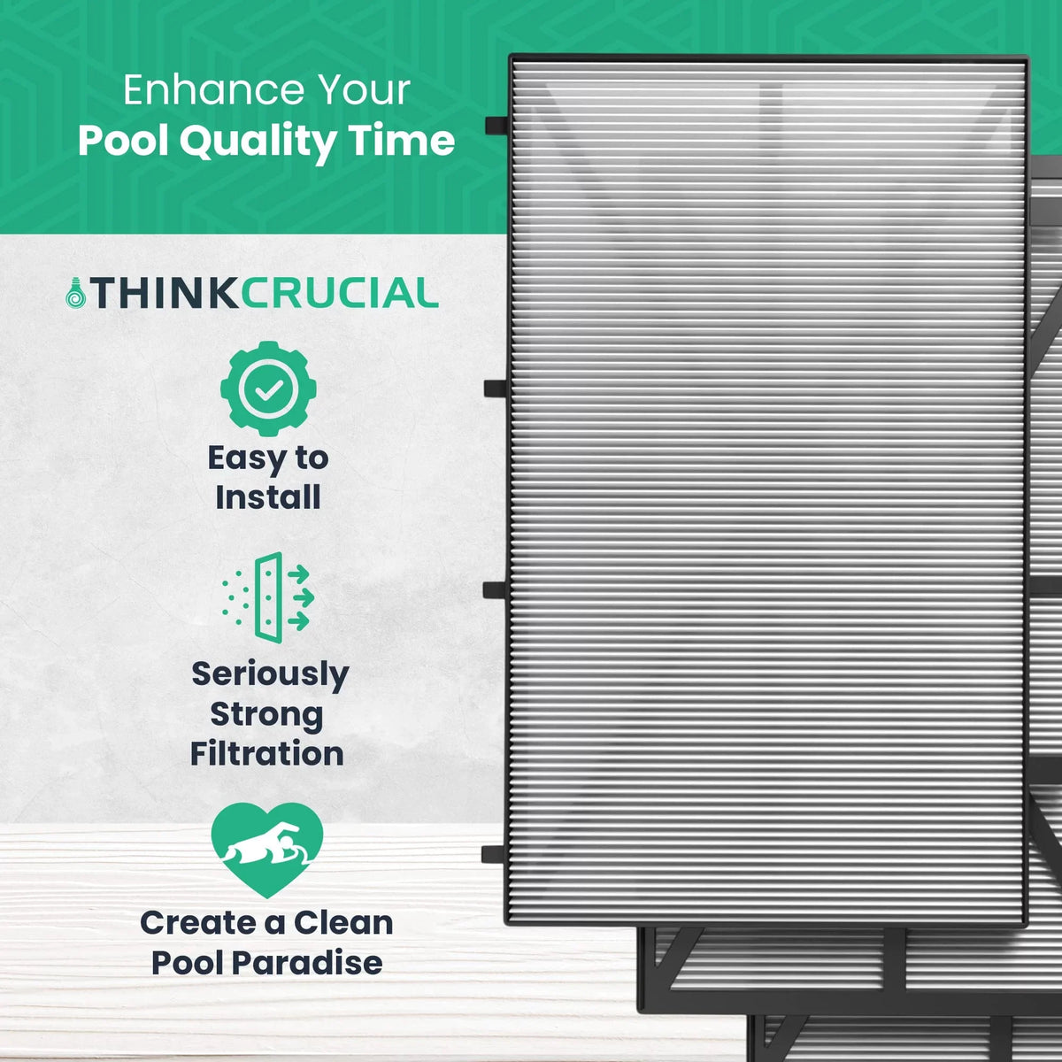 M500, Part# Models, Think Filter Ultra M200, 9991432-R4 Nautilus Replacement Z5 Maytronics Crucial 90, with Compatible Panels Fine 65, M5, Oasis Wave Large Dolphin, - Wave M400, M4, CC Filters Plus,
