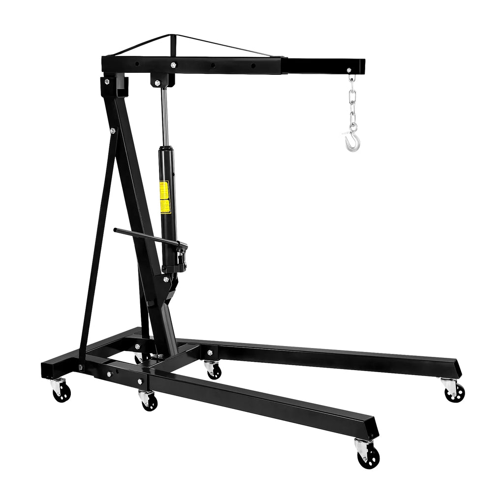 Engine Engine Shop Legs, Telescopic 2-ton, Hoist, Capacity Folding And Crane, Picker Heavy Cherry Boom With Manual Engine Lifting Crane Crane Folding Steel 4400lbs, Hydraulic Duty Shop Crane